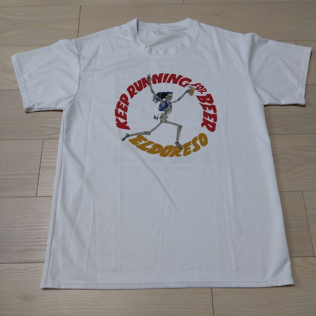 keeprunningforbeer ELDORESO 白 Tシャツ L