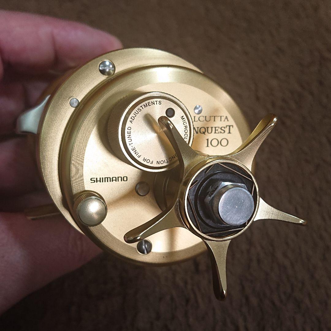 【超美品/カスタム】シマノ 01カルカッタコンクエスト100 ※ハンドルなし