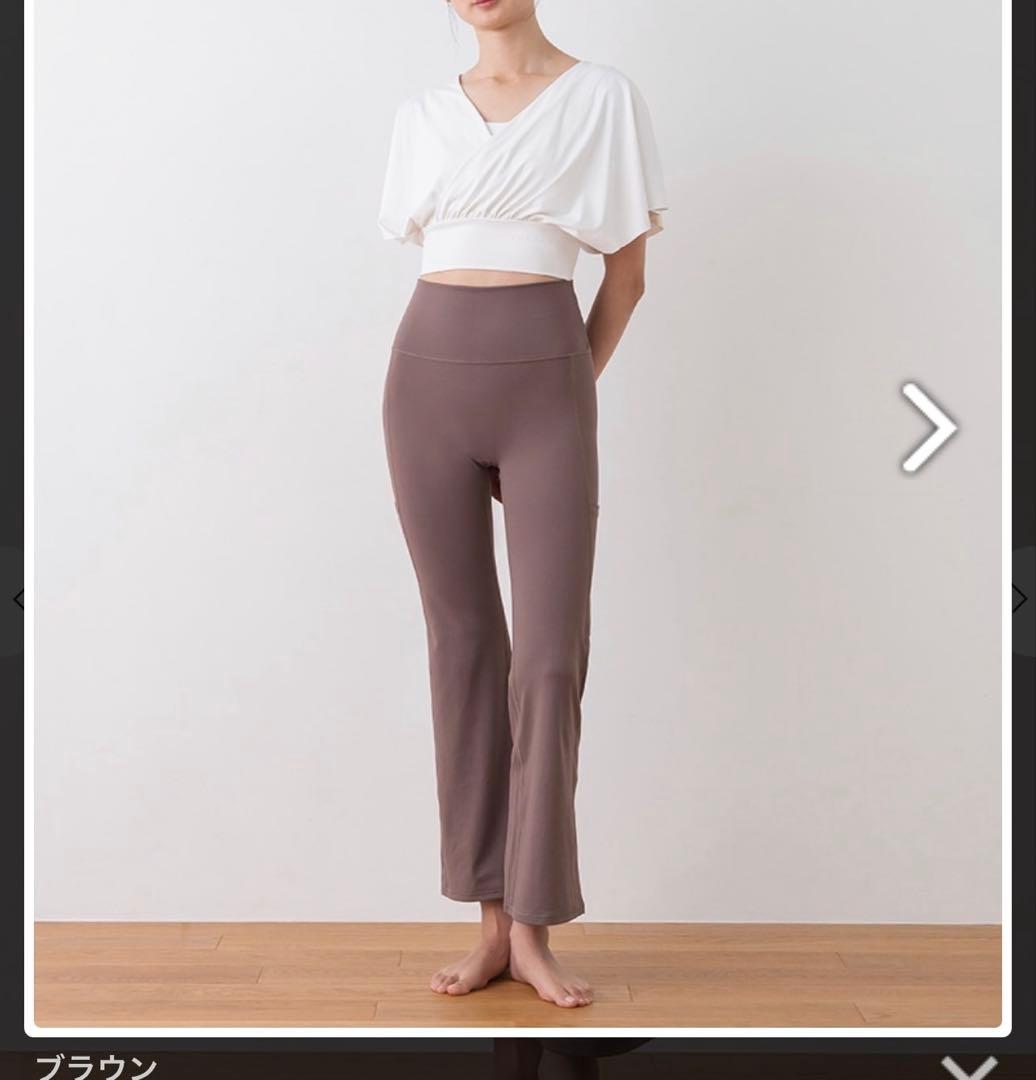 SUKALA ユーティリティフレアレギンス ブラウン Sサイズ