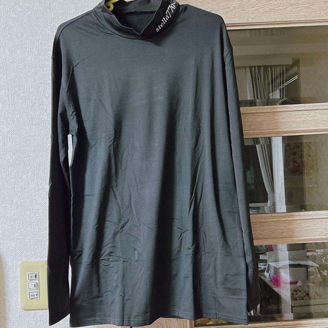 stella77golf 長袖ハイネック 裏起毛 XXLサイズ ブラック